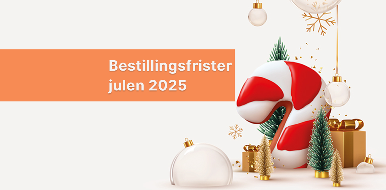 Bestillingsfrister julen 2025