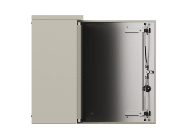 Enkeltvegget Aluminiumsskap 600x800x380 side